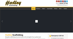 Desktop Screenshot of hadleyscaffolding.com
