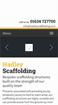 Mobile Screenshot of hadleyscaffolding.com